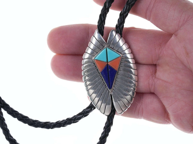 Vintage Native American Sterling cobblestone bolo tie - Estate Fresh Austin