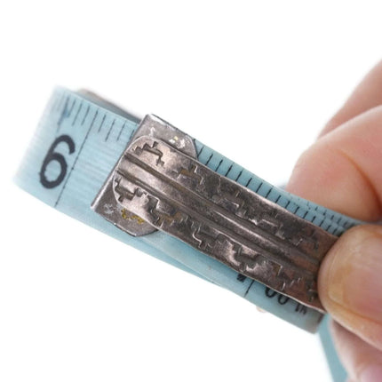 Vintage Native American Sterling cuff bracelet jk - Estate Fresh Austin