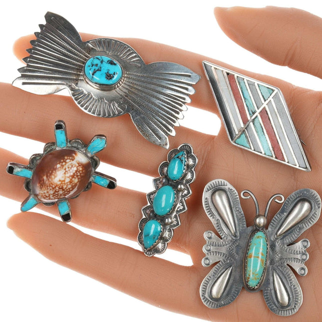 Vintage Native American Sterling Hatpin collection - Estate Fresh Austin