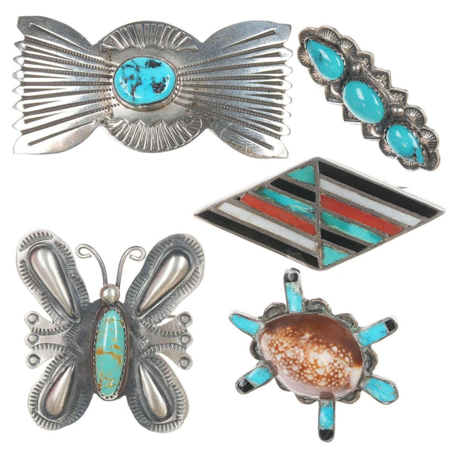 Vintage Native American Sterling Hatpin collection - Estate Fresh Austin