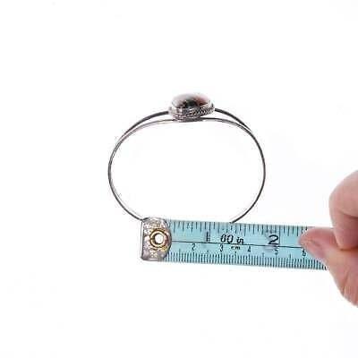 Vintage Native American Sterling Multi-Stone channel inlay bracelet - Estate Fresh Austin