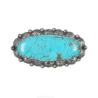 Vintage Native American sterling pin with large Kingman turquoise - Estate Fresh Austin