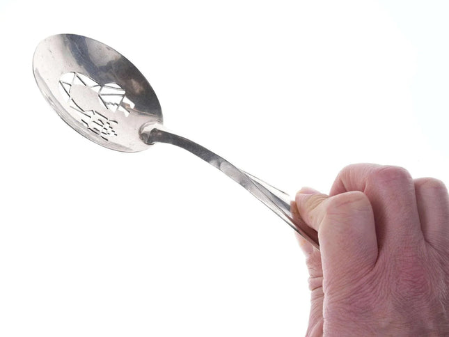 Vintage Native American Sterling slotted spoon - Estate Fresh Austin
