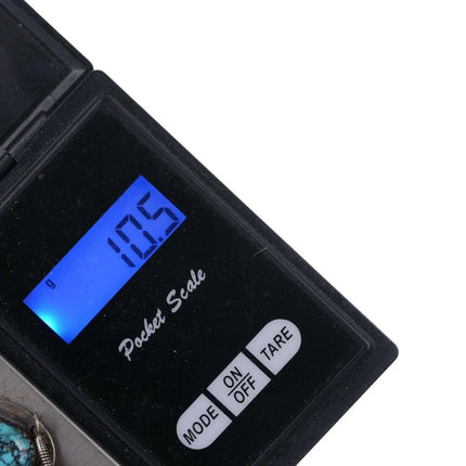 Vintage Native American Sterling turquoise feather pendant - Estate Fresh Austin