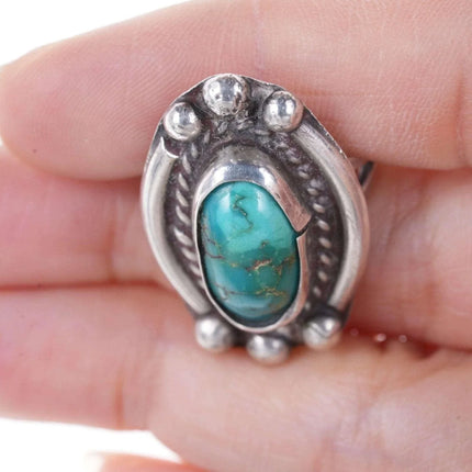 Vintage Native American sterling with turquoise ring - Estate Fresh Austin