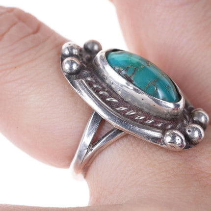 Vintage Native American sterling with turquoise ring - Estate Fresh Austin