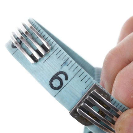 6.25" Vintage Native American Sterling/Sodalite cuff bracelet - Estate Fresh Austin