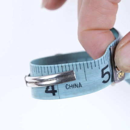 Vintage Native American Sterling/turquoise Childs cuff bracelet. - Estate Fresh Austin