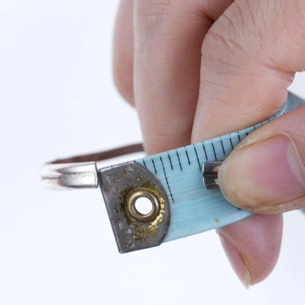 Vintage Native American Sterling/turquoise Childs cuff bracelet. - Estate Fresh Austin