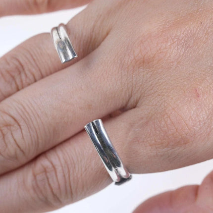 Vintage Native American Sterling/turquoise Childs cuff bracelet. - Estate Fresh Austin