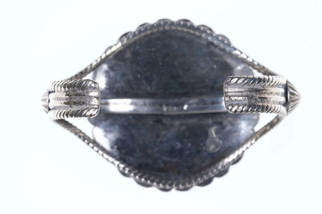 6.5" Vintage Native American Sterling/Turquoise Cuff bracelet - Estate Fresh Austin