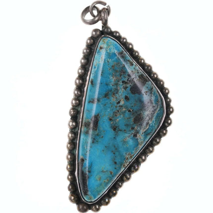 Vintage Native American Sterling/turquoise pendant - Estate Fresh Austin