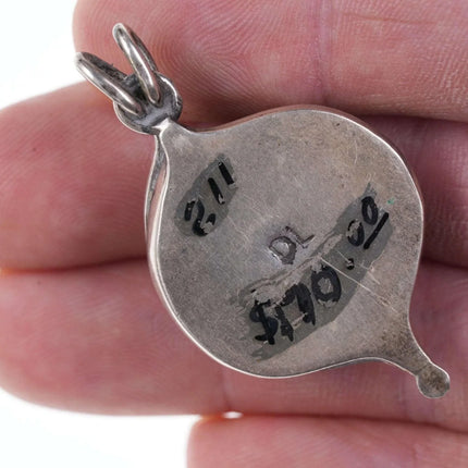 Vintage Native American sterling/turquoise pendant - Estate Fresh Austin