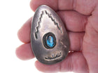 Vintage Native American Sterling/turquoise pendant/pin - Estate Fresh Austin