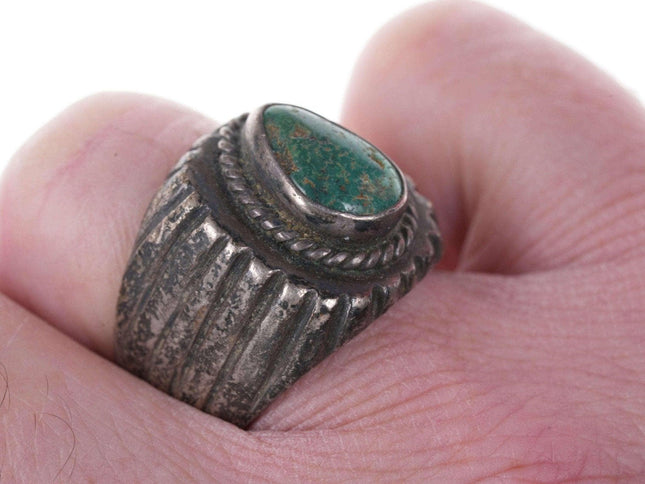 Vintage Native American sterling/turquoise ring - Estate Fresh Austin