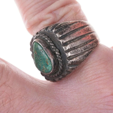 Vintage Native American sterling/turquoise ring - Estate Fresh Austin