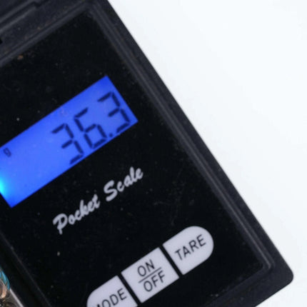 6.5" Vintage Native American Turquoise Sterling Heavy Stamped Cuff bracelet - Estate Fresh Austin