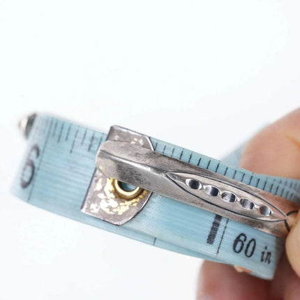 Vintage Native American Turquoise Sterling Old Pawn cuff bracelet - Estate Fresh Austin