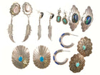 Vintage Native American/Southwestern sterling earring collection - Estate Fresh Austin