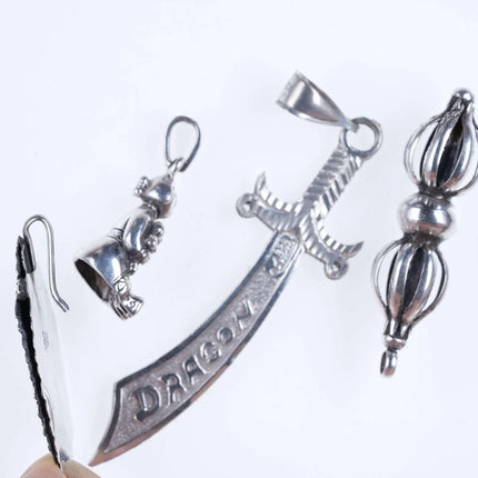 Vintage Navajo and Other sterling pendants - Estate Fresh Austin