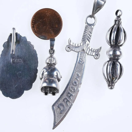 Vintage Navajo and Other sterling pendants - Estate Fresh Austin