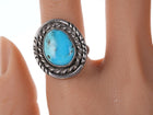 Vintage Navajo silver and turquoise ring - Estate Fresh Austin