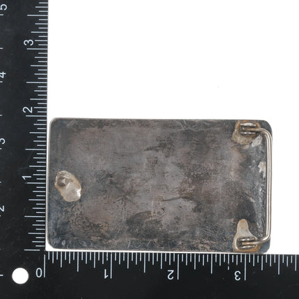 Vintage Navajo silver roadrunner belt buckle - Estate Fresh Austin