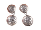 Vintage Navajo stamped sterling beaded earrings - Estate Fresh Austin