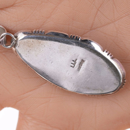 Vintage Navajo Sterling and charoite pendant - Estate Fresh Austin