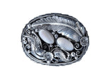 Vintage Navajo Sterling and mother of pearl Belt buckle - Estate Fresh Austin