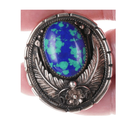 Vintage Navajo Sterling and stone pendant/pin - Estate Fresh Austin