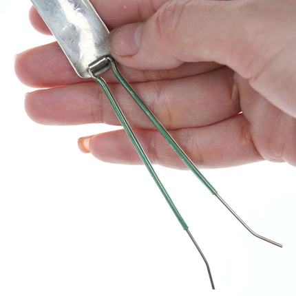 Vintage Navajo Sterling and turquoise hair piece yt - Estate Fresh Austin