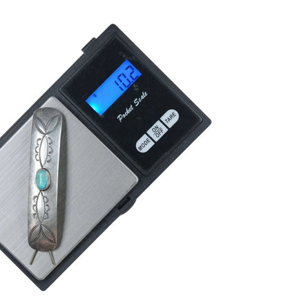 Vintage Navajo Sterling and turquoise hair piece yt - Estate Fresh Austin