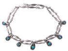 Vintage Navajo Sterling and turquoise necklace - Estate Fresh Austin
