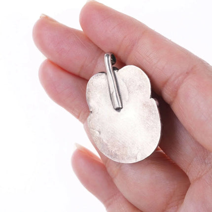 Vintage Navajo sterling and turquoise pendant r - Estate Fresh Austin