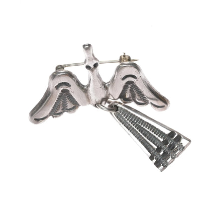 Vintage Navajo sterling peyotebird pin - Estate Fresh Austin