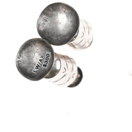 Vintage Navajo Sterling salt and pepper shakers - Estate Fresh Austin