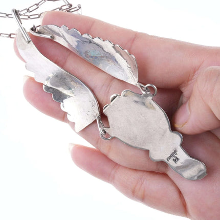 Vintage Navajo Sterling turquoise and coral necklace - Estate Fresh Austin