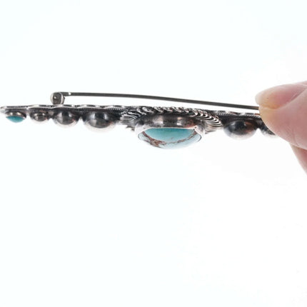 Vintage Navajo Sterling turquoise pin - Estate Fresh Austin