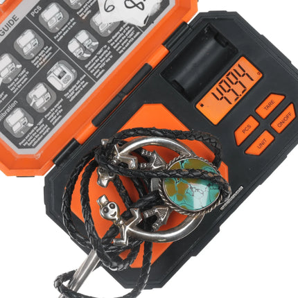 Vintage Navajo Sterling Yei Naja Bolo tie with turquoise - Estate Fresh Austin