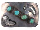 Vintage Navajo sterling/turquoise belt buckle - Estate Fresh Austin