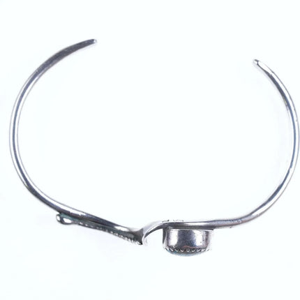 6.5" Vintage Navajo Sterling/turquoise cuff bracelet e - Estate Fresh Austin