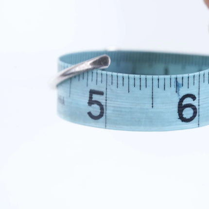 6.5" Vintage Navajo Sterling/turquoise cuff bracelet e - Estate Fresh Austin