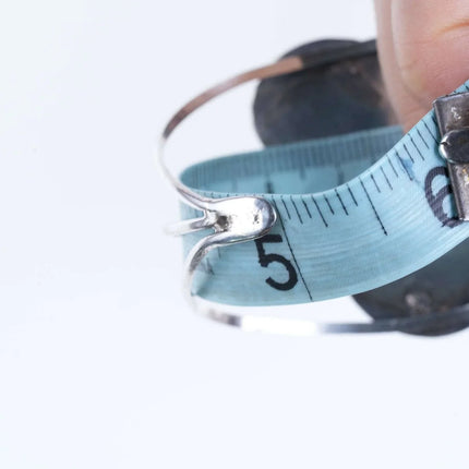 6"Vintage Navajo Sterling/turquoise cuff bracelet n - Estate Fresh Austin