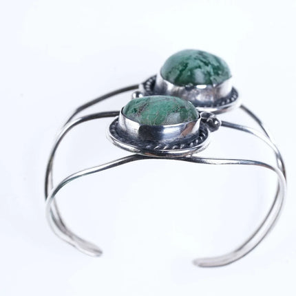 6"Vintage Navajo Sterling/turquoise cuff bracelet n - Estate Fresh Austin