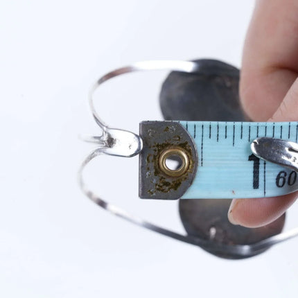 6"Vintage Navajo Sterling/turquoise cuff bracelet n - Estate Fresh Austin