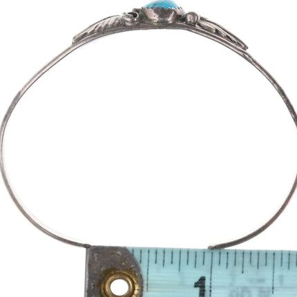 6.25" Vintage Navajo Sterling/turquoise cuff bracelet w - Estate Fresh Austin