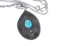 Vintage Navajo Sterling silver/turquoise pendant with necklace - Estate Fresh Austin