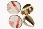 Vintage Navajo/Christian Dior clip on earrings. Olivia whitethorne cobblestone - Estate Fresh Austin