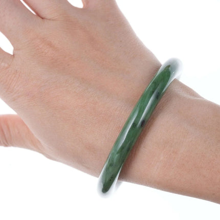 Vintage Nephrite Jade Bangle - Estate Fresh Austin